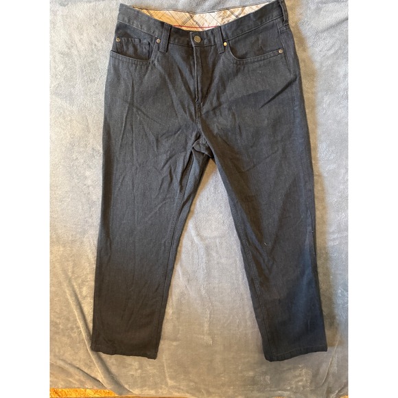 Kenneth Cole New York Other - Kenneth Cole New York Mens Black Straight Leg 5-Pocket Pants 32x29 Cotton Blend‎